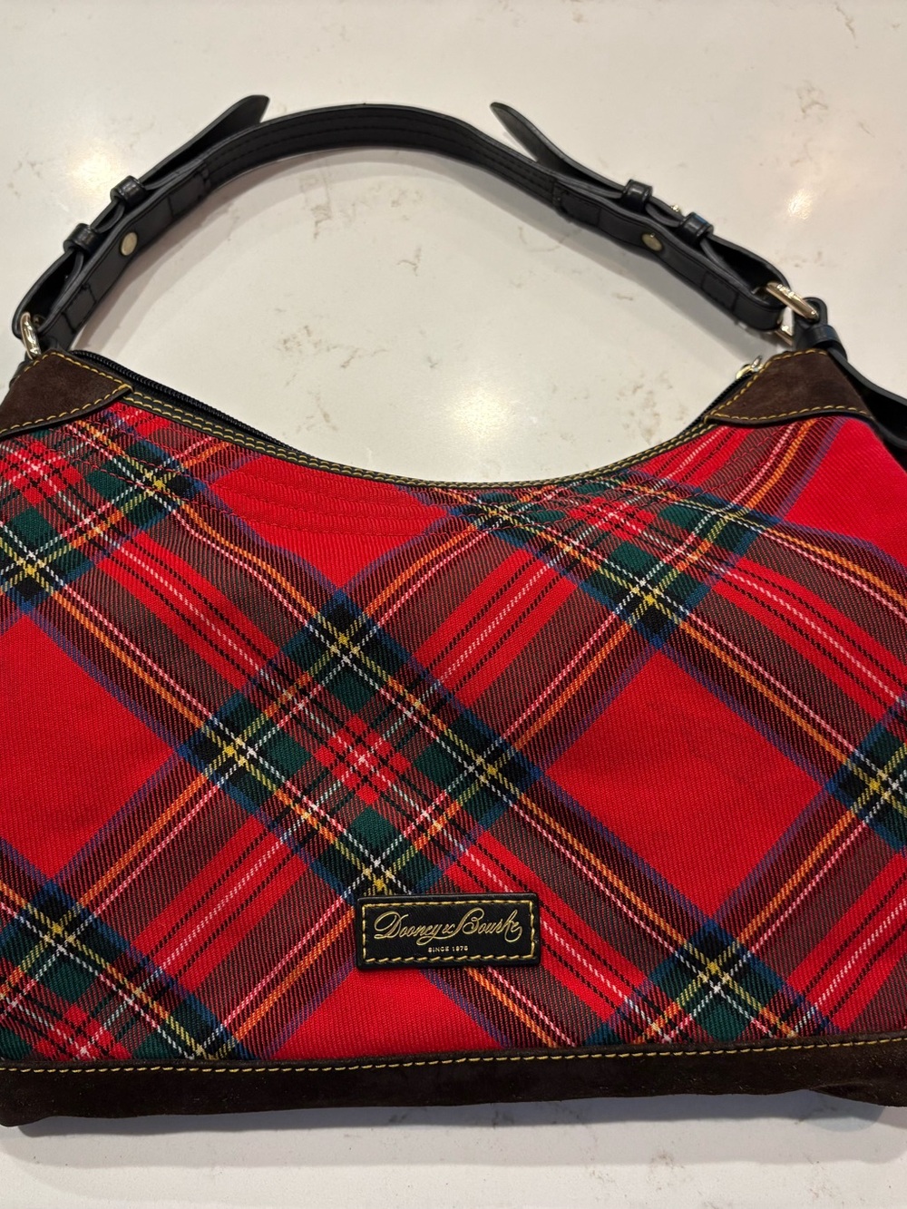 Dooney & Bourke Red Plaid Shoulder Bag
